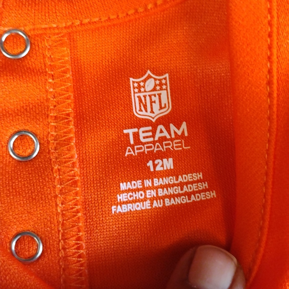 Broncos Toddler (12 months / infant ) Girls 2 piece NFL cheerleader outfit - Picture 6 of 7